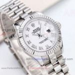 Perfect Replica Rolex Datejust Oyster Perpetual Stainless Steel Fluted Bezel President Band 28mm Women's Watch